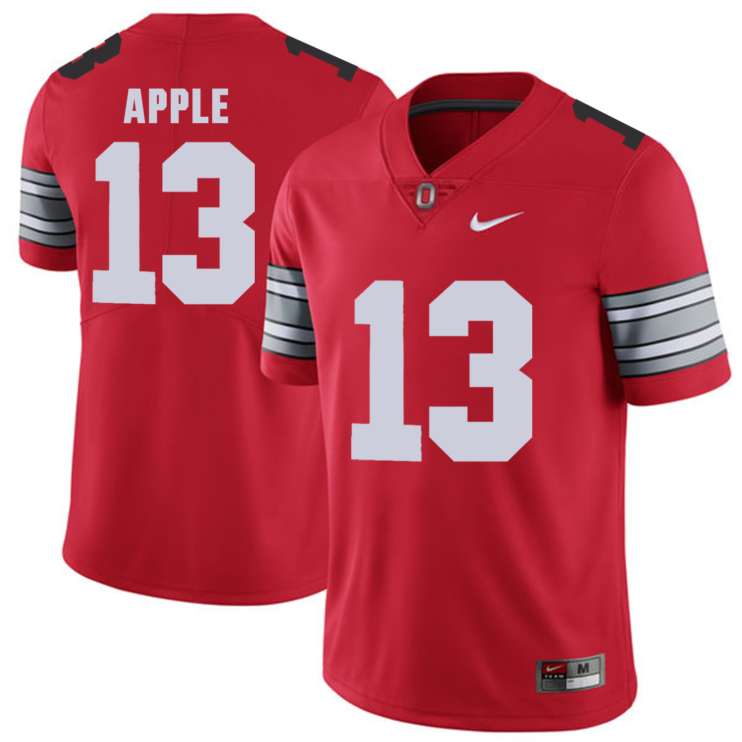 Men Ohio State 13 Apple Red Customized NCAA Jerseys